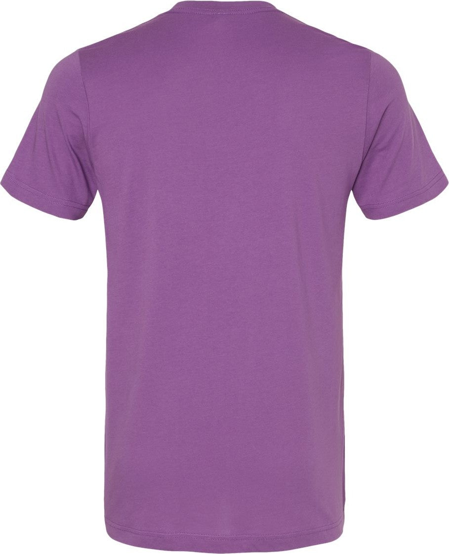 Rear View of Royal Purple Jersey Tee - 3001