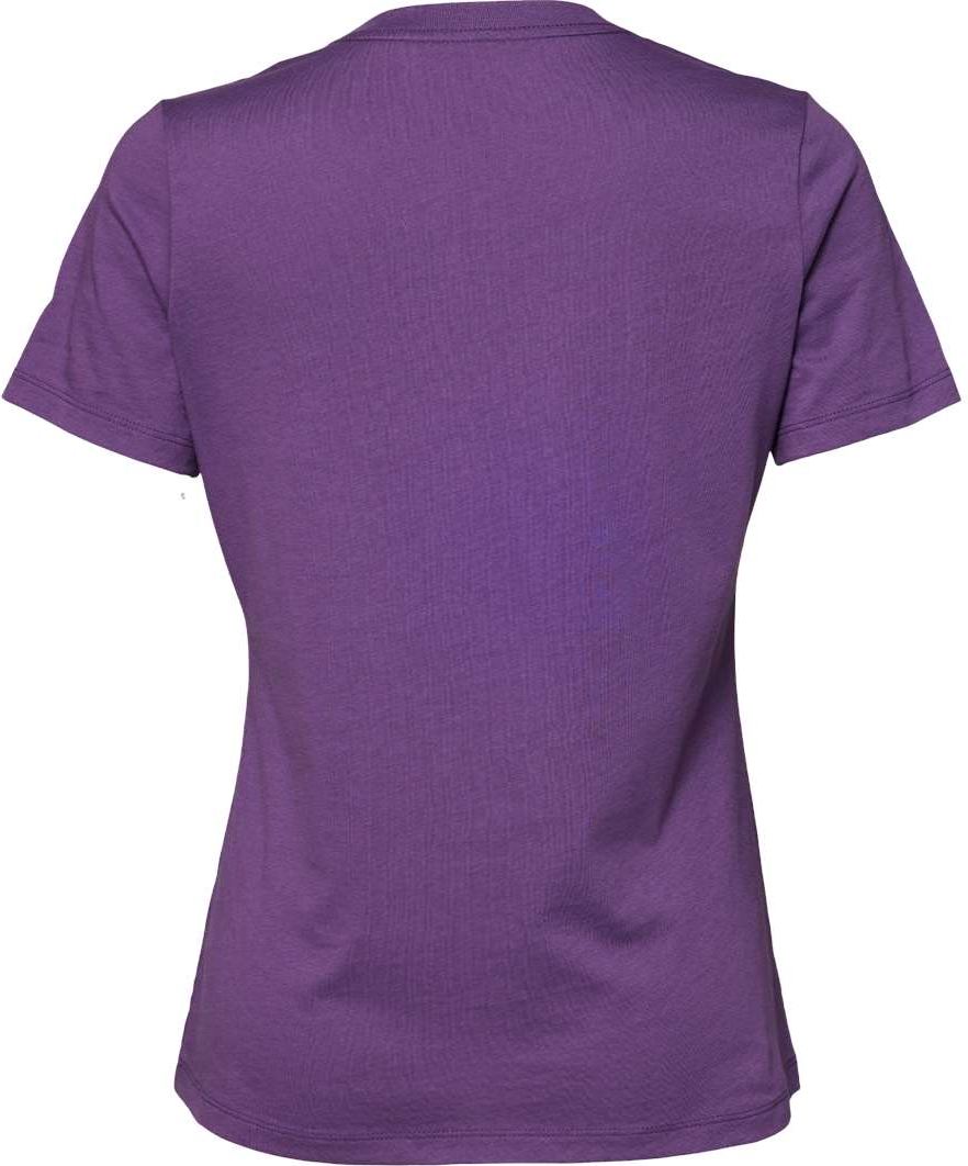 Rear View of Royal Purple Women’s Relaxed Jersey Tee - 6400