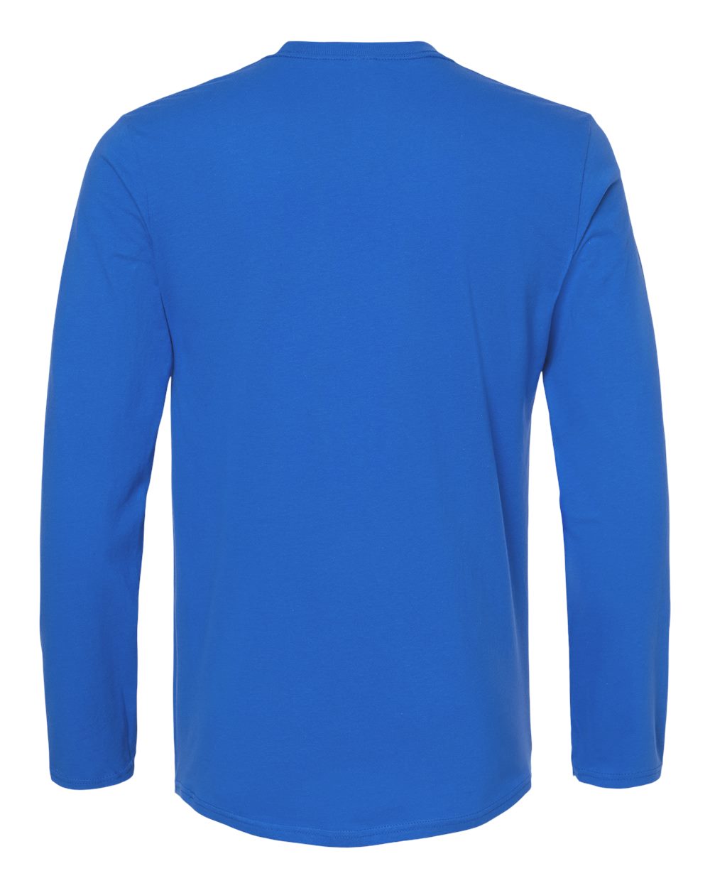 Rear View of Royal Softstyle® Long Sleeve T-Shirt - 64400