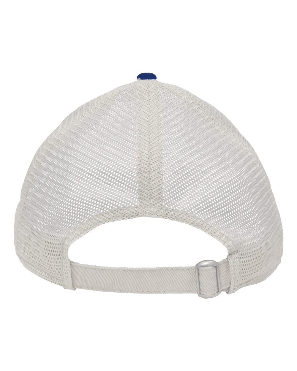 Rear View of Royal/ Stone Mesh Dad Hat Fit - SP1750