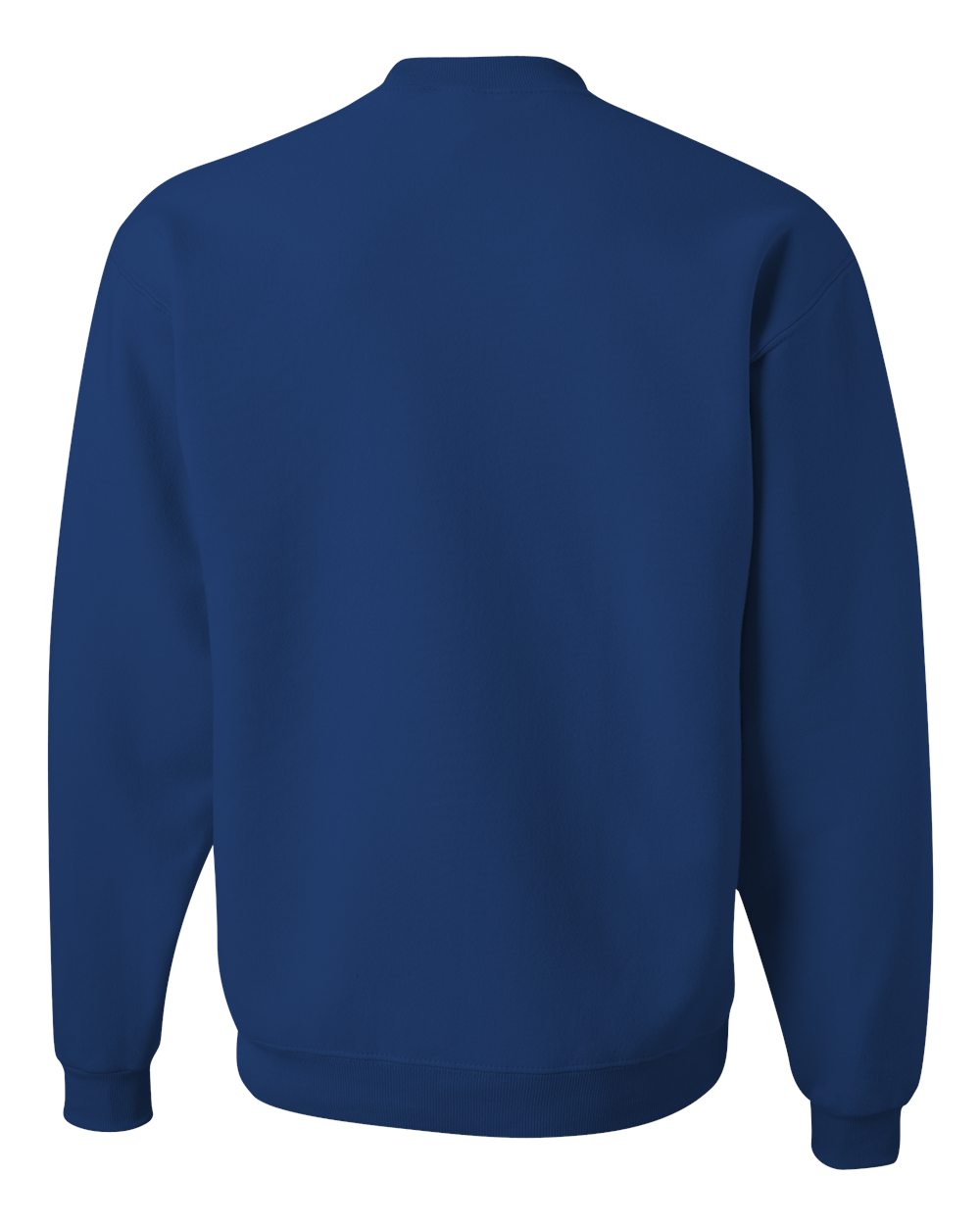 Rear View of Royal Super Sweats NuBlend® Crewneck Sweatshirt - 4662MR