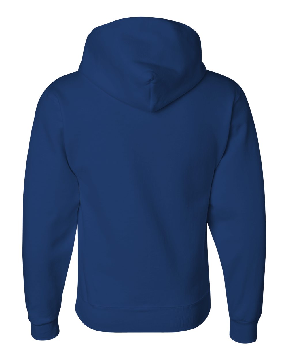 Rear View of Royal Super Sweats NuBlend® Hooded Sweatshirt - 4997MR