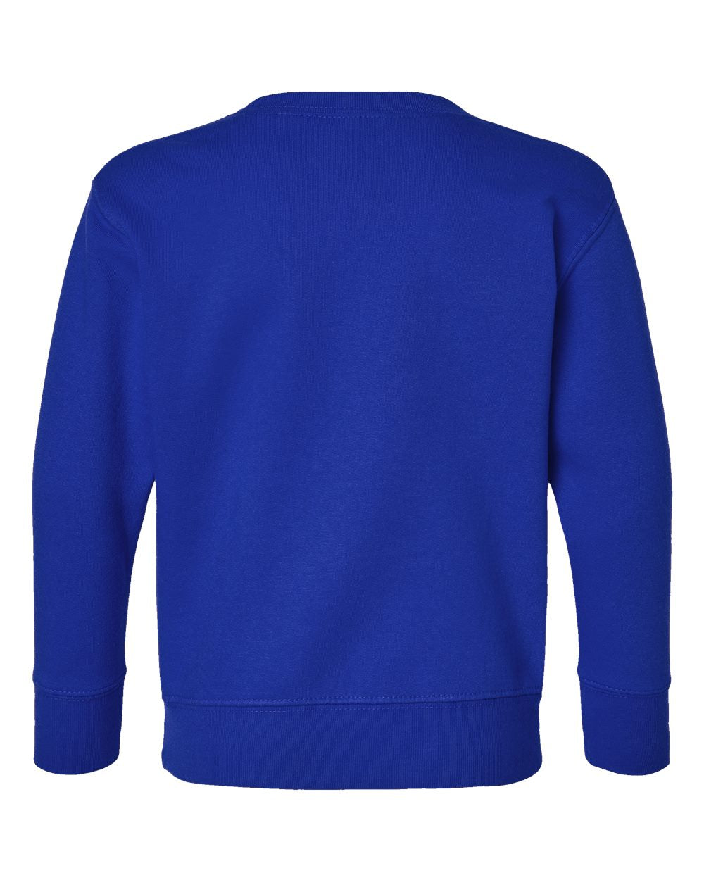 Rear View of Royal Toddler Fleece Crewneck Sweatshirt - 3317