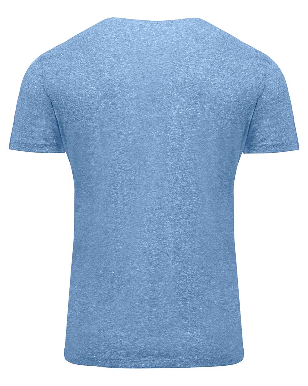 Rear View of Royal Triblend Triblend Short-Sleeve T-Shirt - 102A