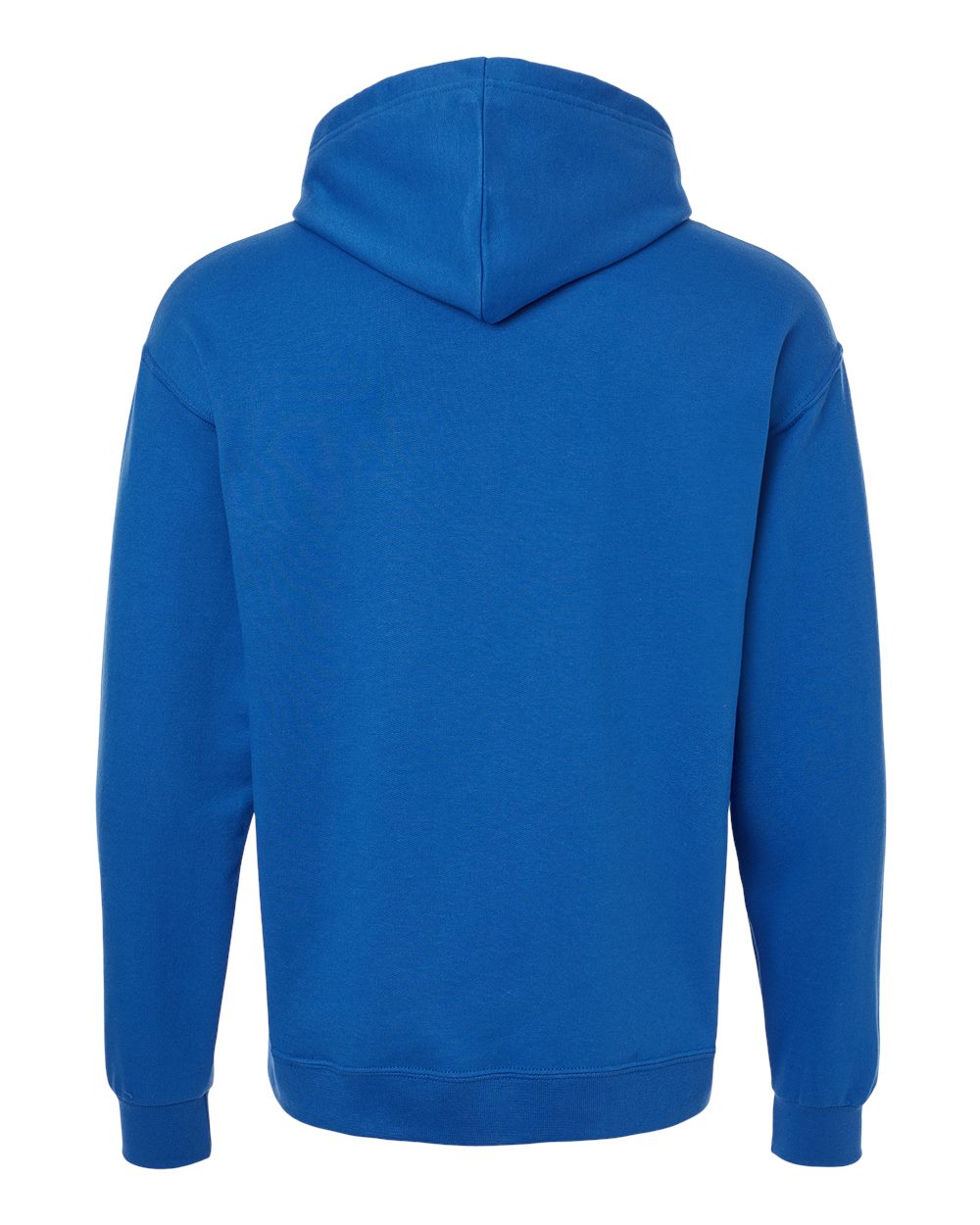 Rear View of Royal Ultimate CVC Hooded Sweatshirt - IC49MR