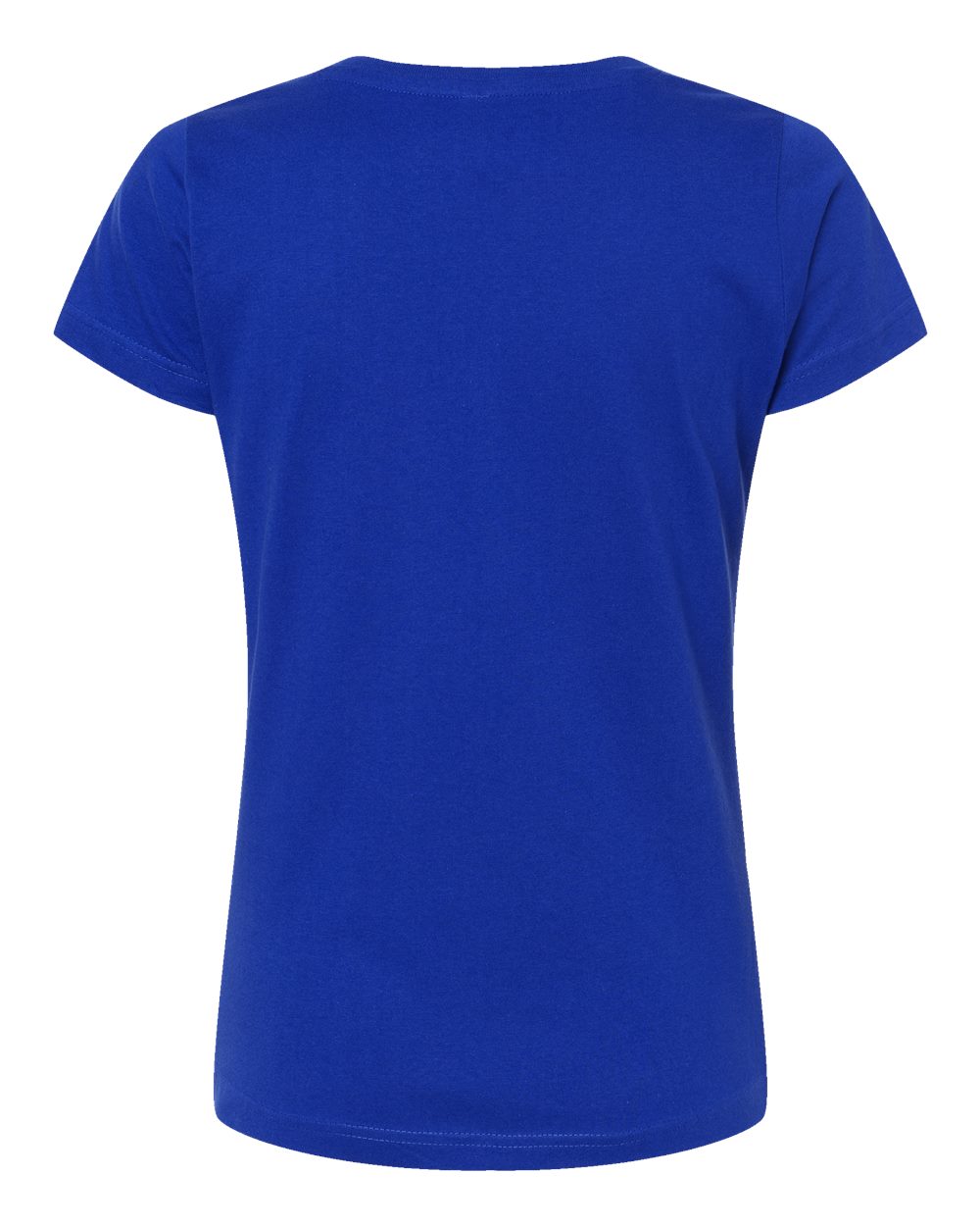Rear View of Royal Women's Fine Jersey Tee - 3516