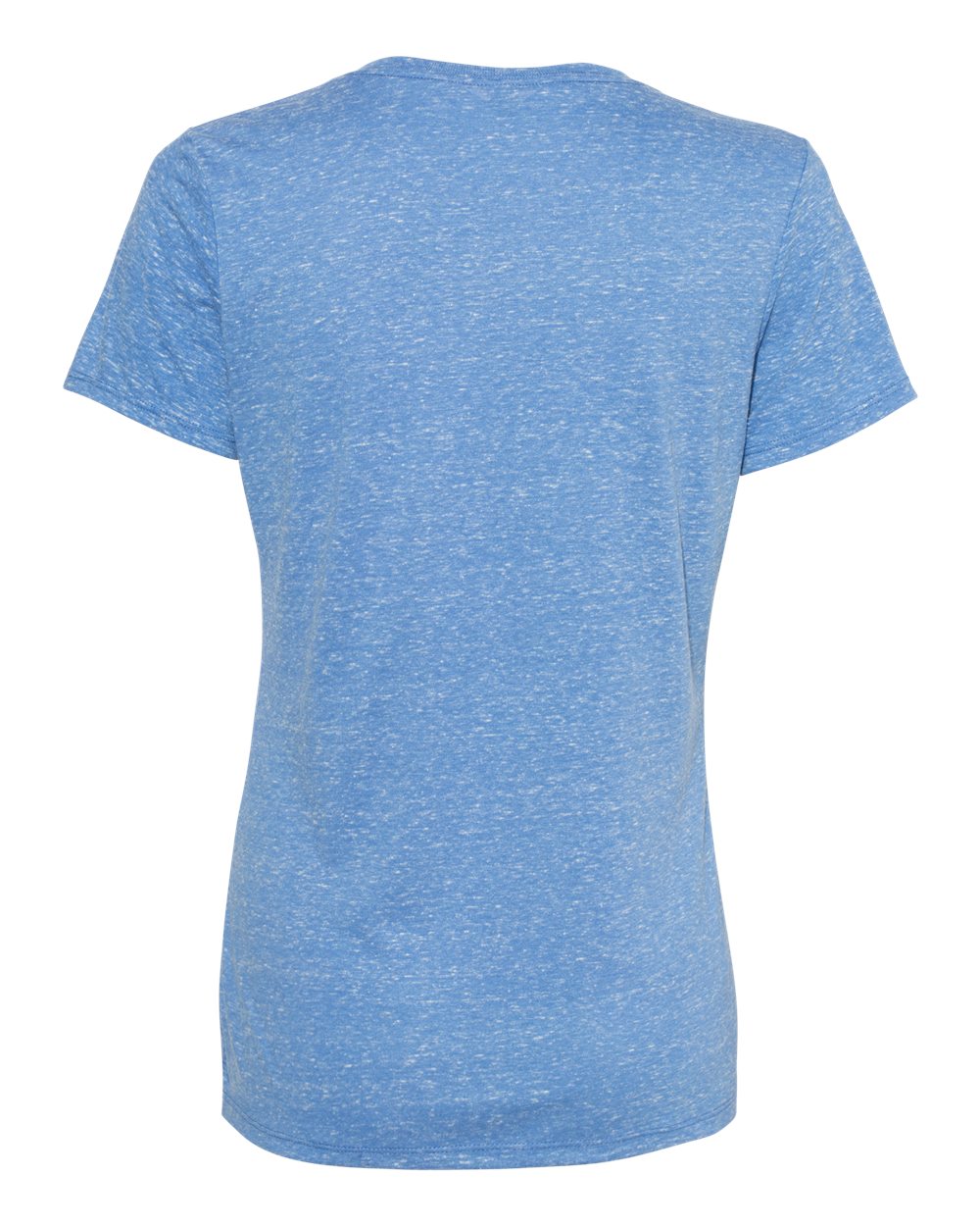 Rear View of Royal Women's Snow Heather Jersey V-Neck T-Shirt - 88WVR