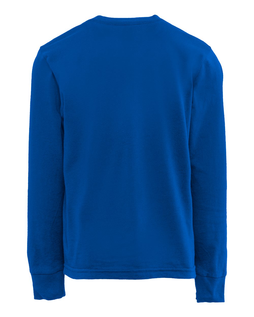 Rear View of Royal Youth Cotton Long Sleeve T-Shirt - 3311