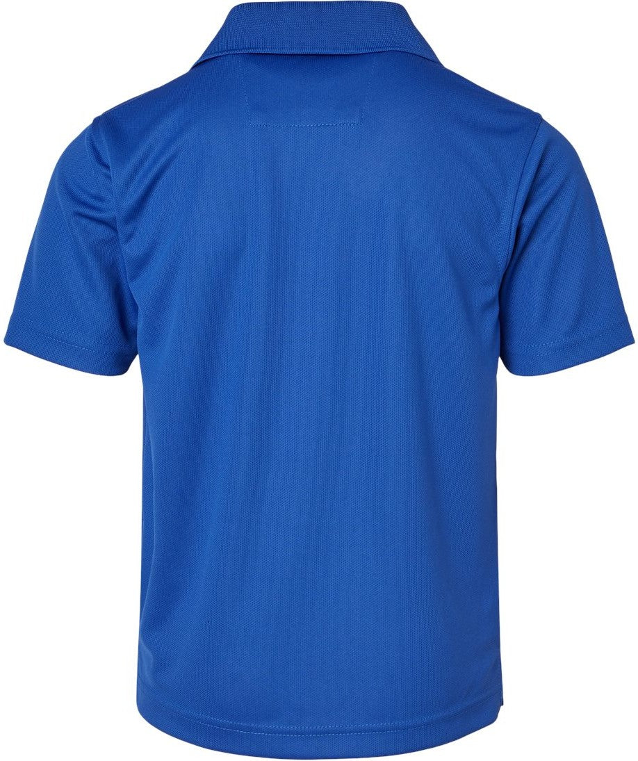 Front View of Royal Youth Saratoga Performance Mini Mesh Polo - 108Y