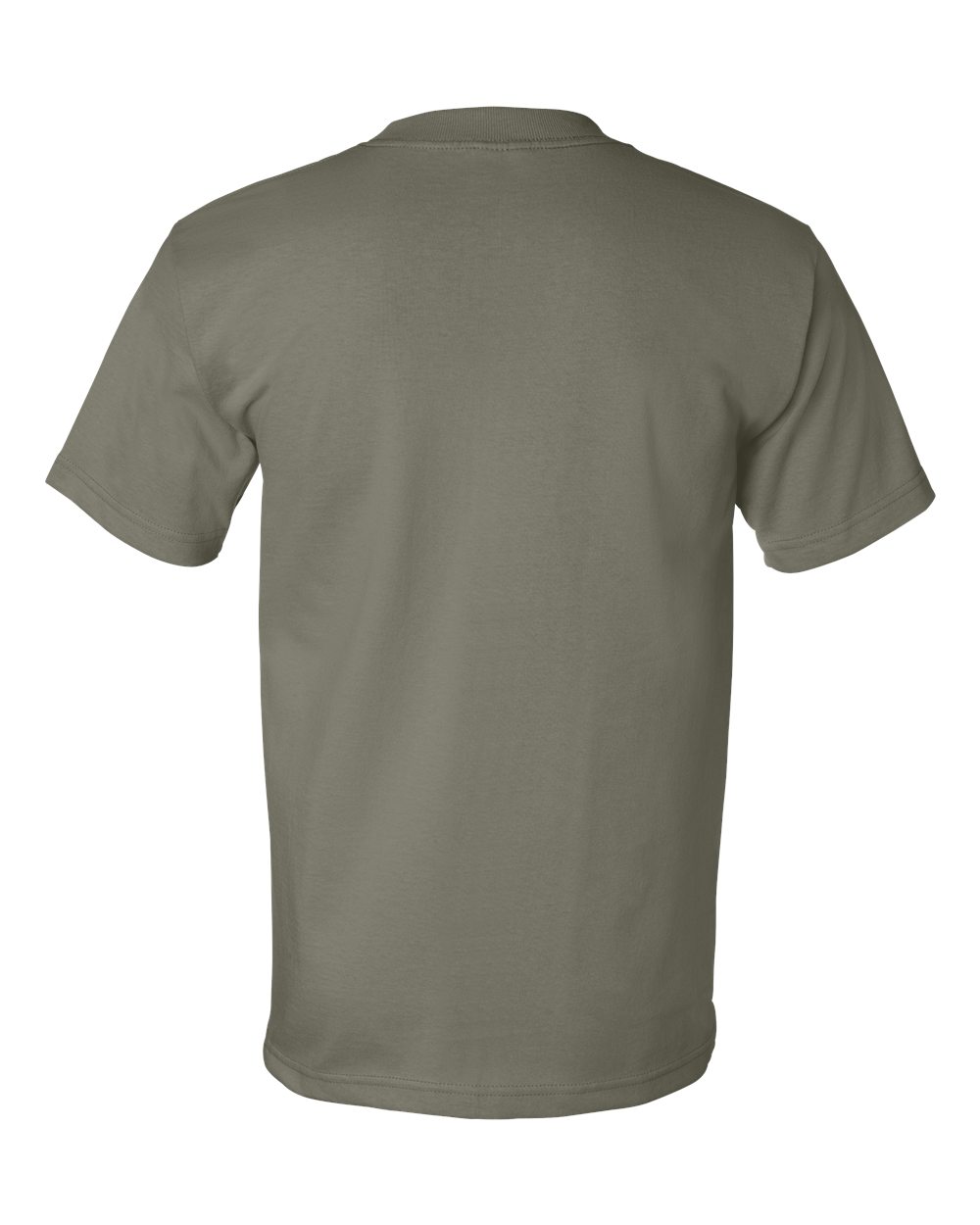 Rear View of Safari USA-Made Heavyweight T-Shirt - 5100