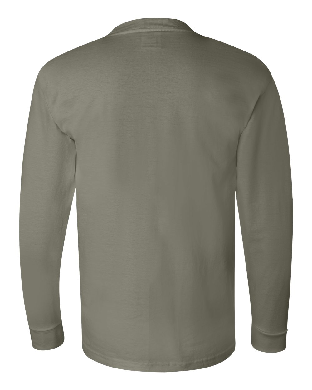 Rear View of Safari USA-Made Long Sleeve T-Shirt - 6100