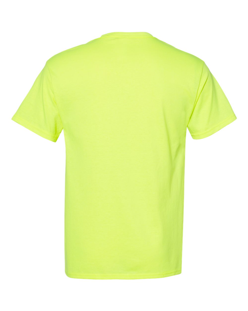 Rear View of Safety Green Ecosmart™ T-Shirt - 5170