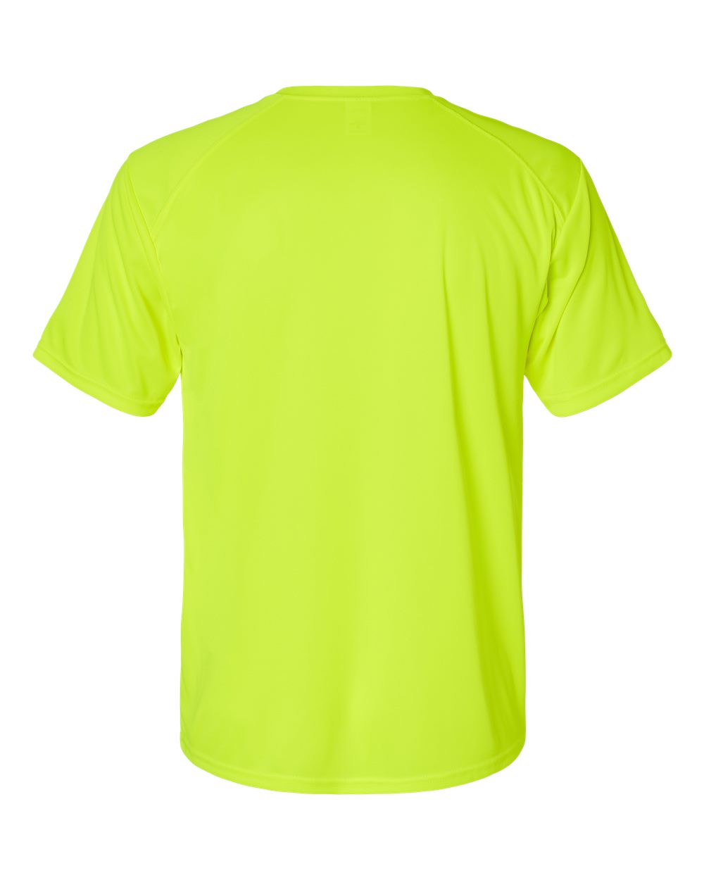 Rear View of Safety Green Islander Performance T-Shirt - 200