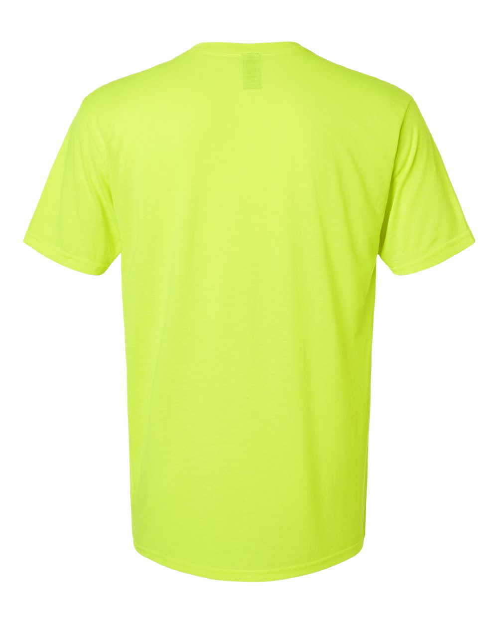 Rear View of Safety Green Performance® T-Shirt - 42000