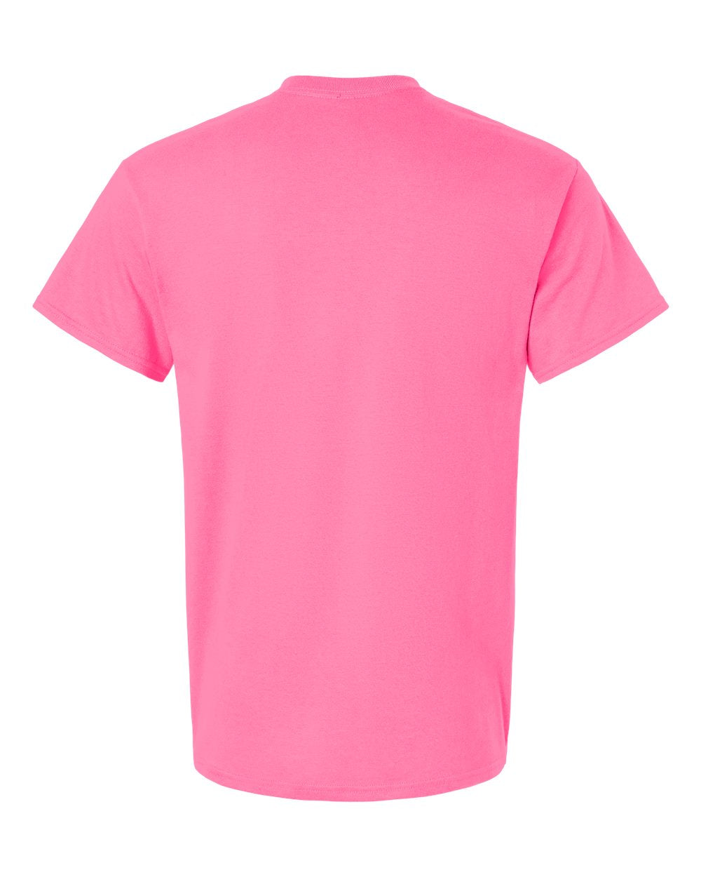 Rear View of Safety Pink Ultra Cotton® T-Shirt - 2000