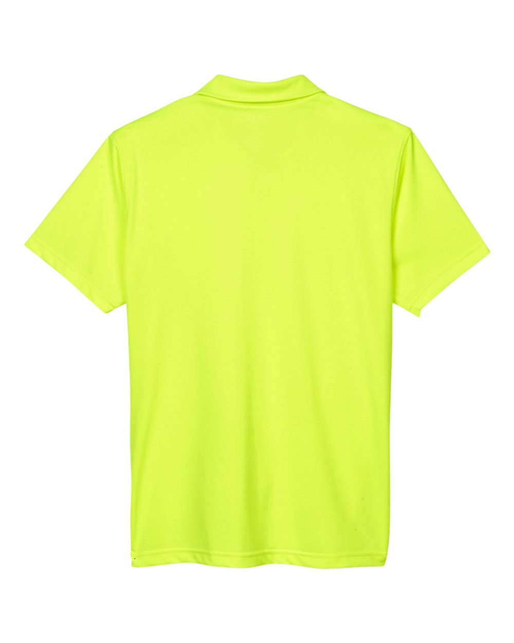 Rear View of Safety Yellow Men's Command Snag Protection Polo - TT21