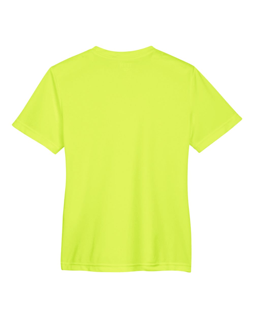 Rear View of Safety Yellow Youth Zone Performance T-Shirt - TT11Y