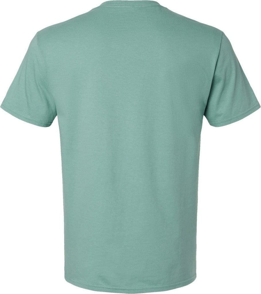 Rear View of Sage Premium Cotton T-Shirt - 570MR