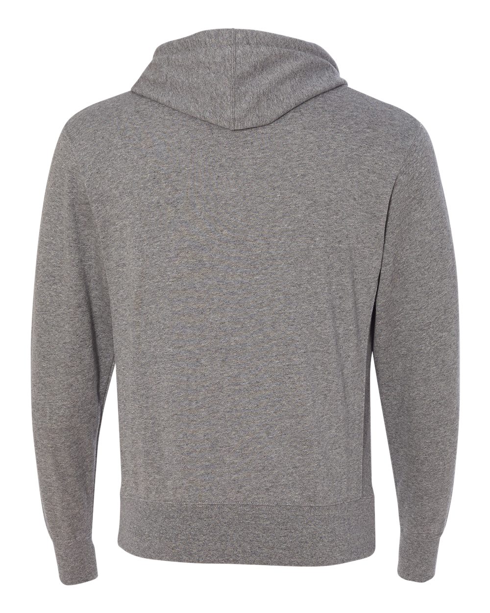 Rear View of Salt & Pepper Midweight French Terry Hooded Sweatshirt - PRM90HT
