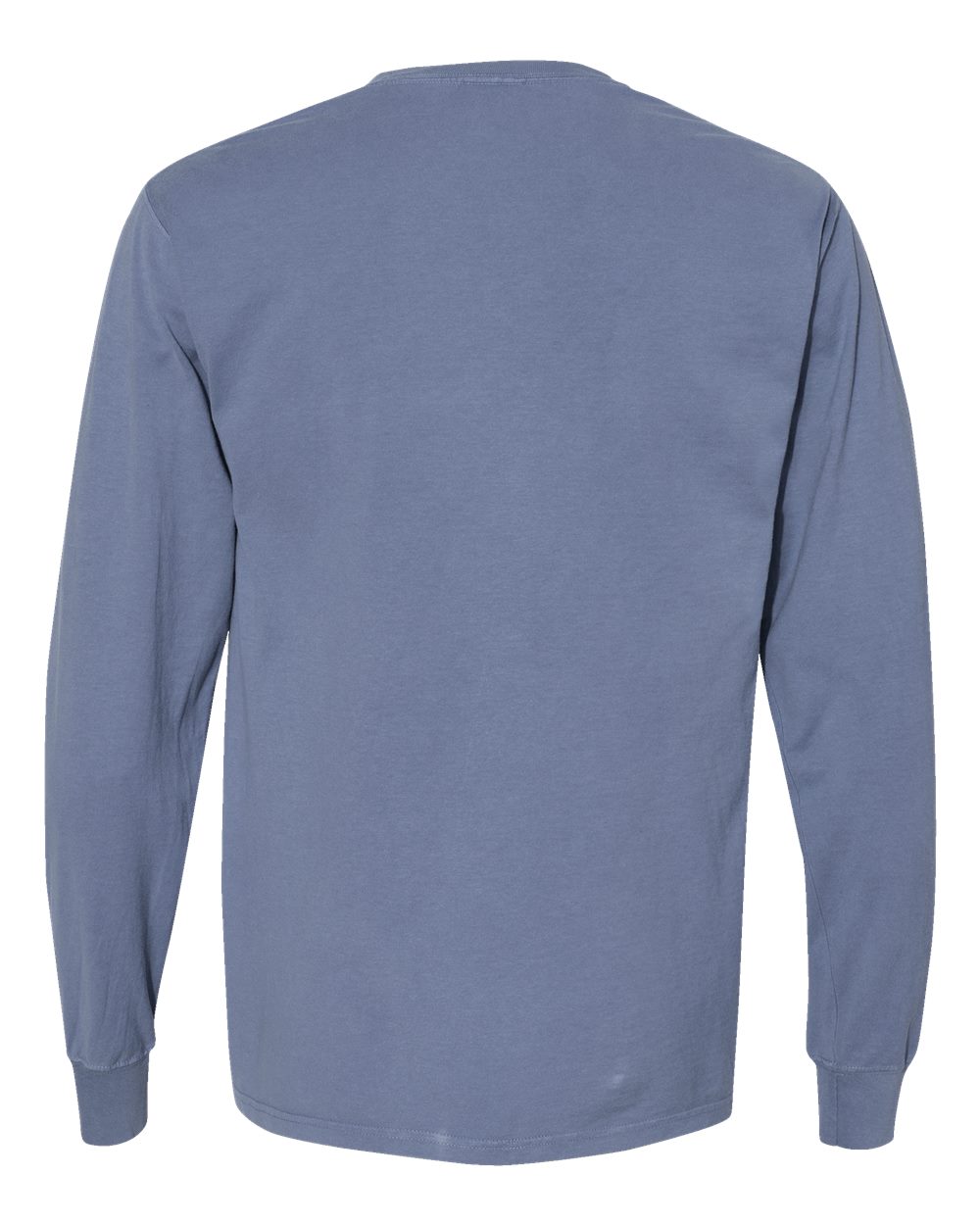 Rear View of Saltwater Garment-Dyed Long Sleeve T-Shirt - GDH200