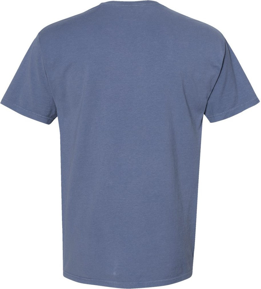 Rear View of Saltwater Garment-Dyed Pocket T-Shirt - GDH150