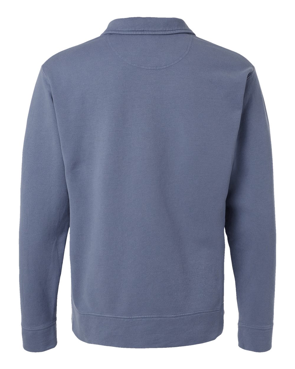 Rear View of Saltwater Garment-Dyed Polo Collar Sweatshirt - GDH490
