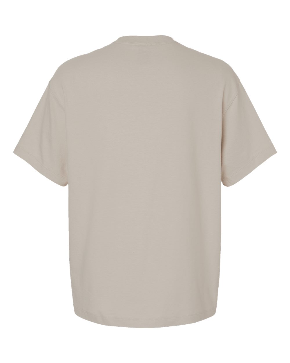 Rear View of Sand Beefy-T® Retro Street T-Shirt - 5180R