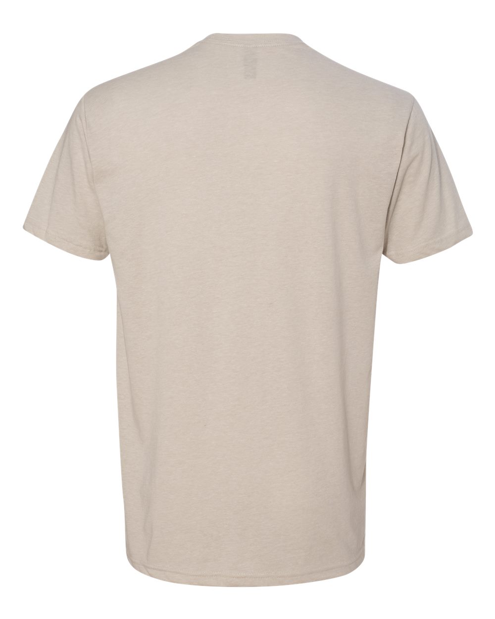 Rear View of Sand CVC T-Shirt - 6210