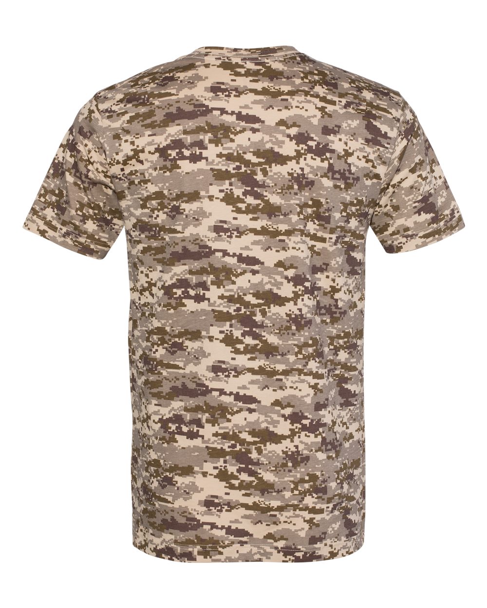 Rear View of Sand Digital Camo Tee - 3907