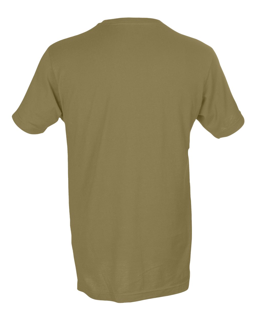 Rear View of Sand (disc) Fine Jersey T-Shirt - 202