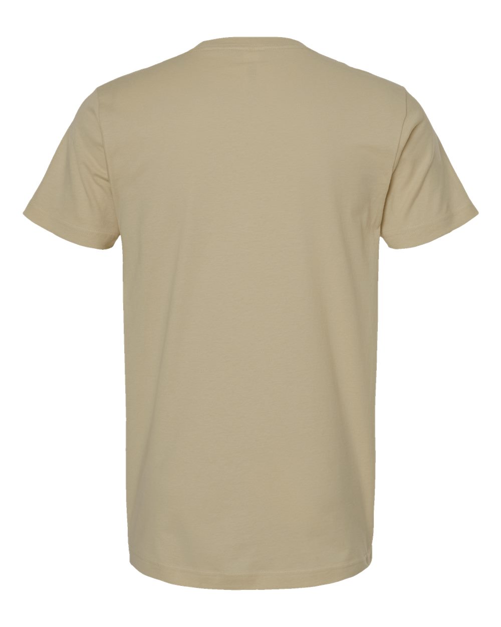 Rear View of Sand Fine Jersey T-Shirt - 202