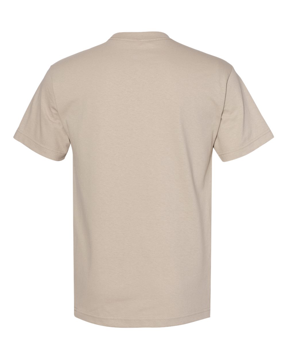 Rear View of Sand Heavyweight Cotton Tee - 1301