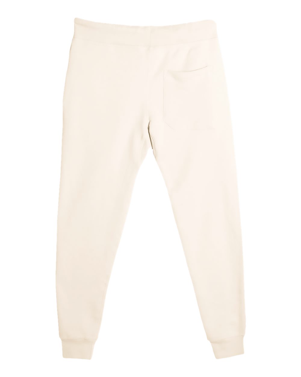 Rear View of Sand Premium Jogger Pants - LST006