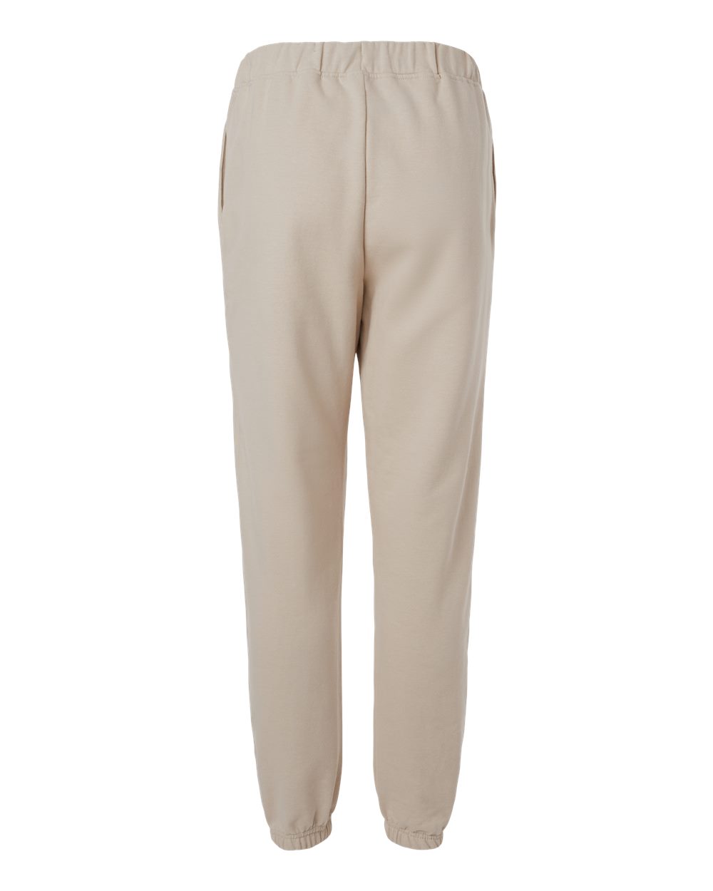 Rear View of Sand Softstyle® Midweight Pocket Sweatpants - SF100