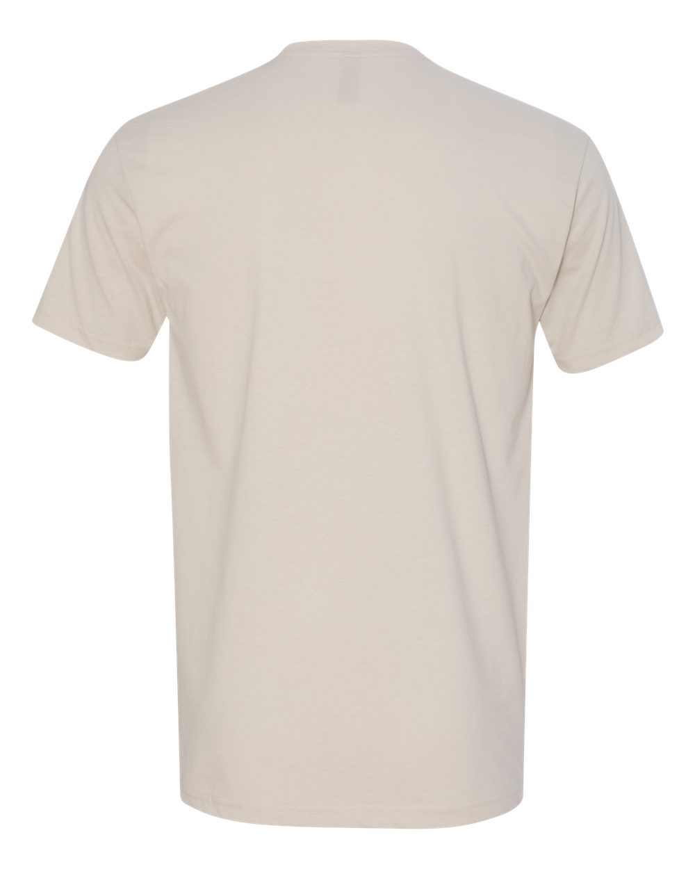 Rear View of Sand Sueded T-Shirt - 6410