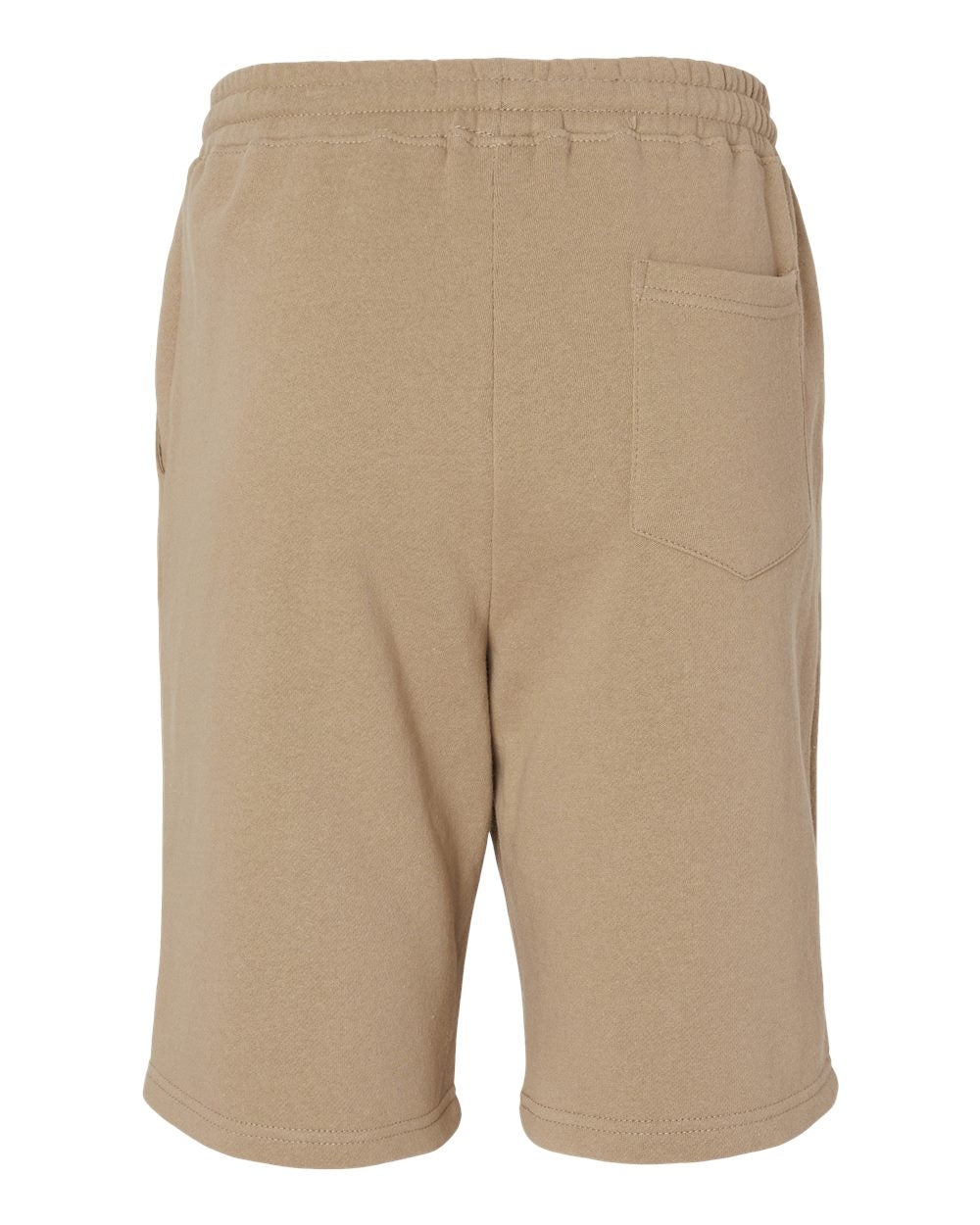 Rear View of Sandstone Midweight Fleece Shorts - IND20SRT