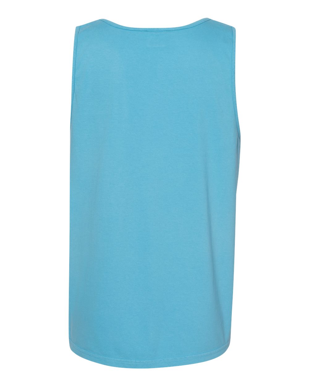 Rear View of Sapphire Garment-Dyed Heavyweight Tank Top - 9360