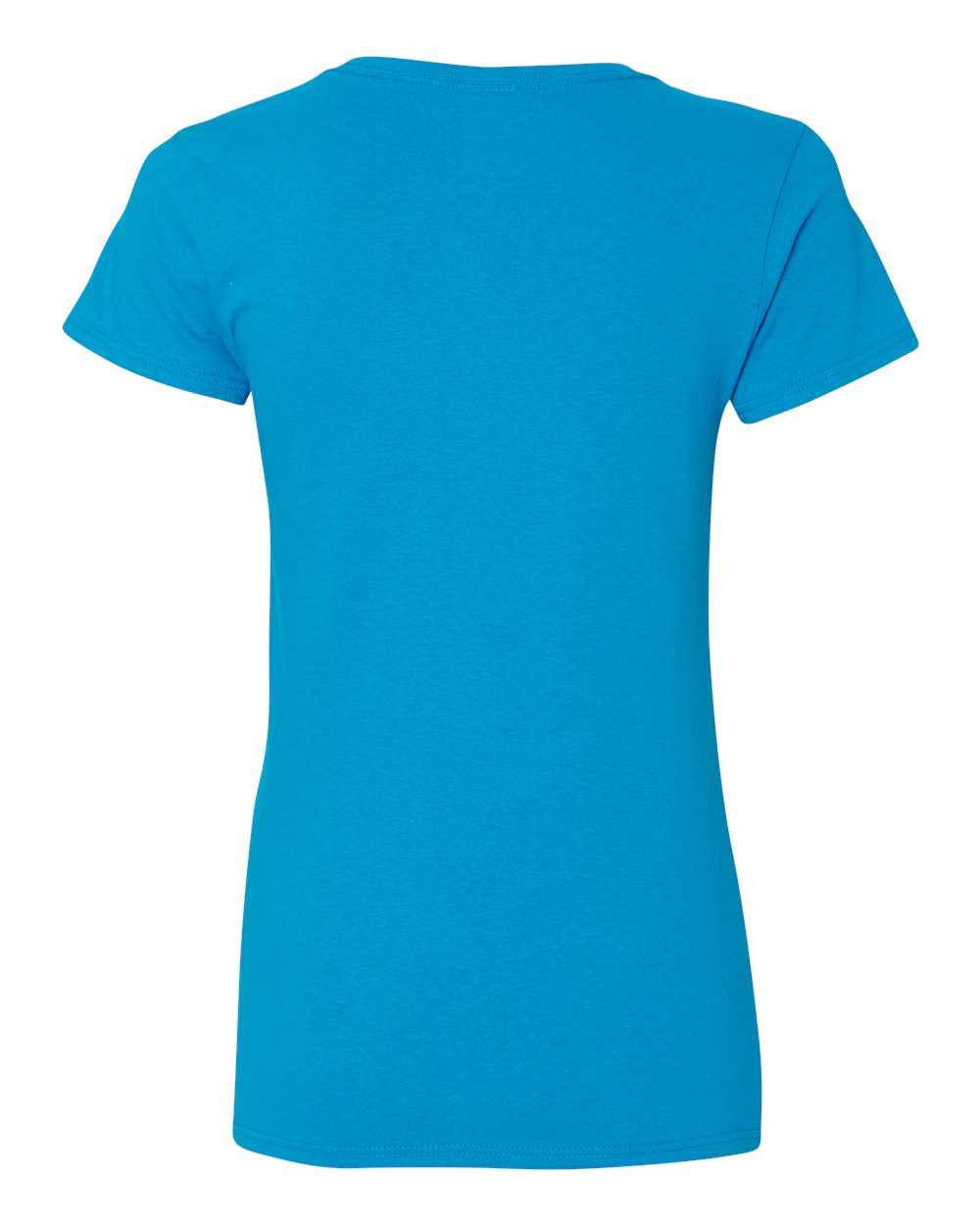 Rear View of Sapphire Heavy Cotton™ Women’s V-Neck T-Shirt - 5V00L