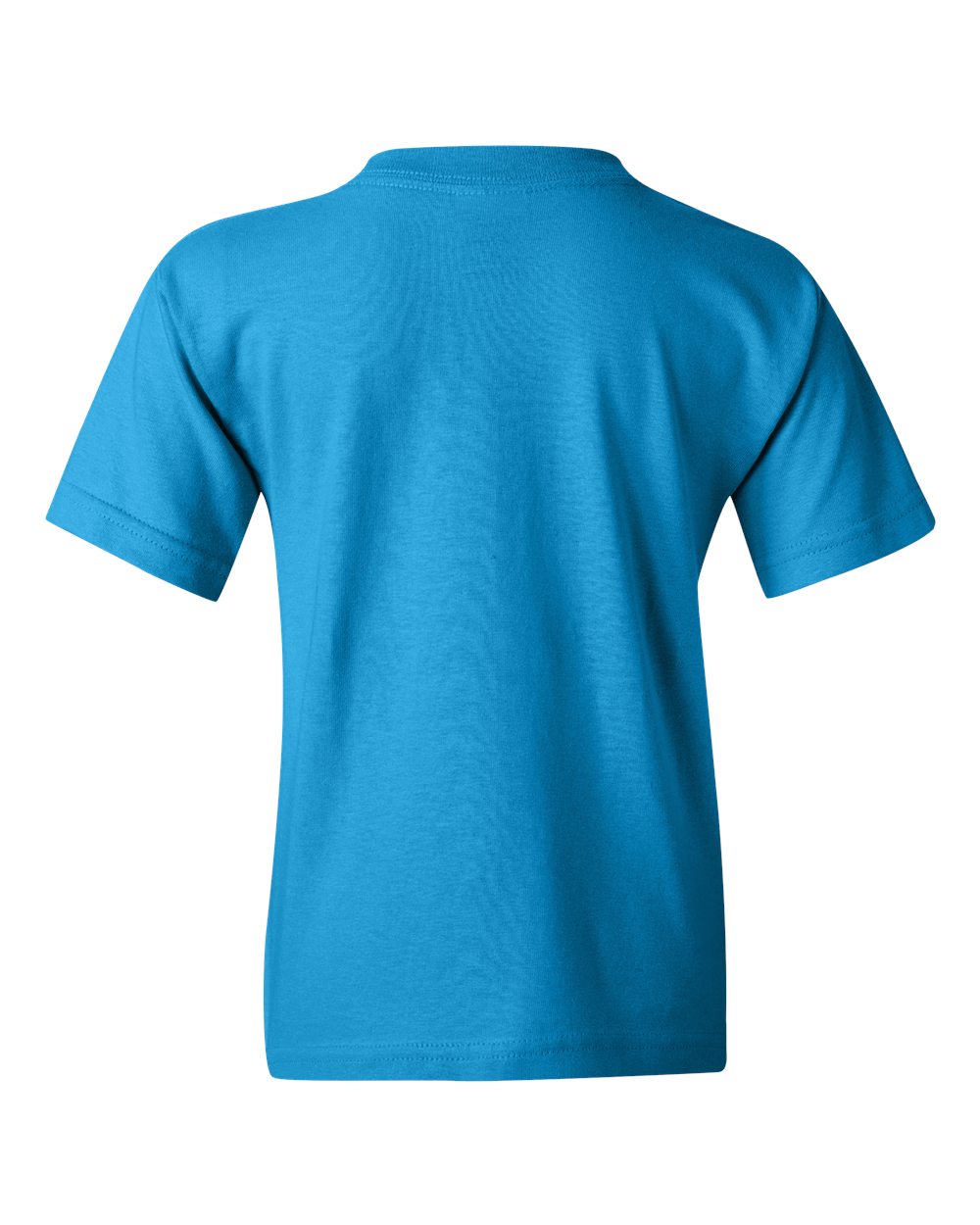 Rear View of Sapphire Heavy Cotton™ Youth T-Shirt - 5000B