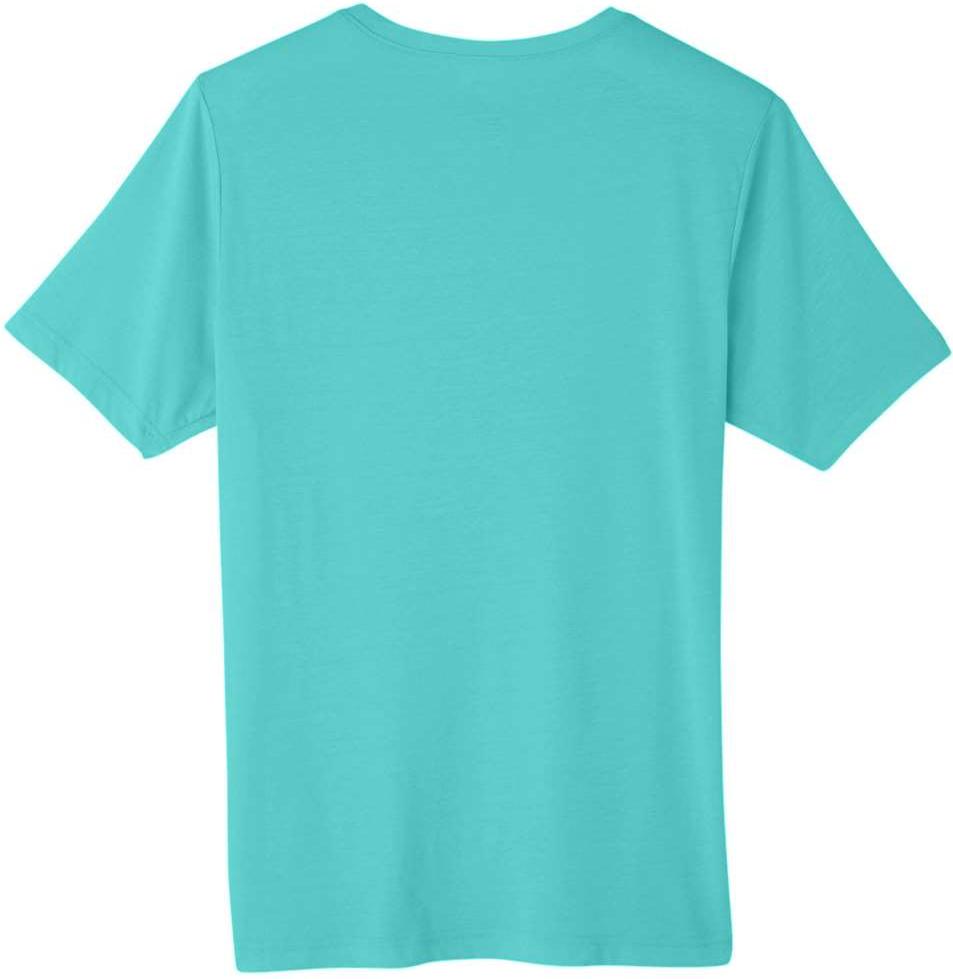 Rear View of Sea Glass Unisex Fusion ChromaSoft™ Performance T-Shirt - CE111
