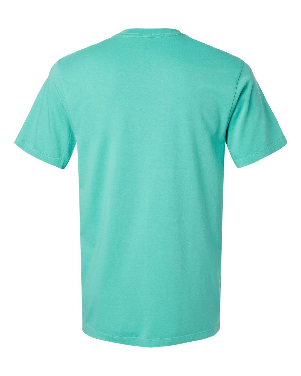 Rear View of Seafoam Classic Pocket T-Shirt - 210