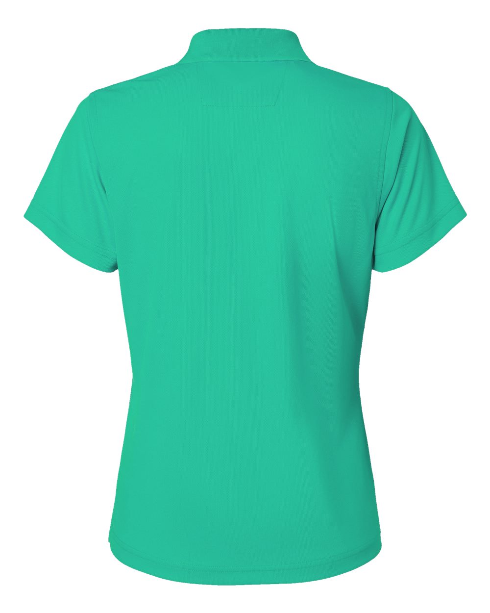 Front View of Seagreen Women's Saratoga Performance Mini Mesh Polo - 104