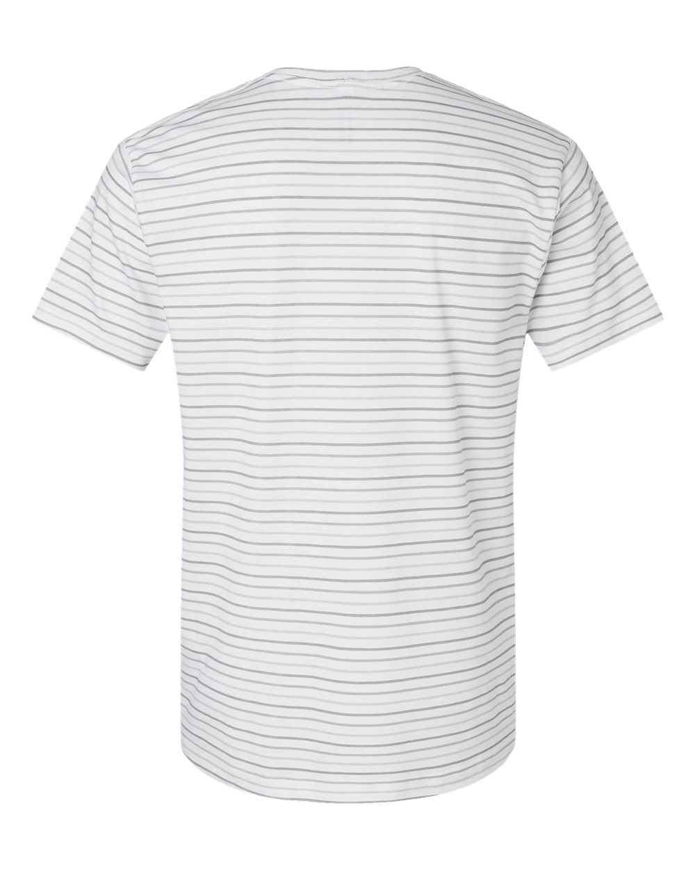 Rear View of Shadow Stripe Fine Jersey Tee - 6901