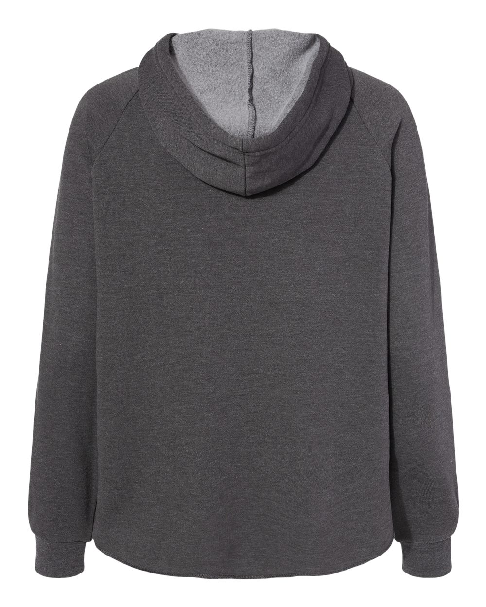 Rear View of Shadow Women's California Wave Wash Full-Zip Hooded Sweatshirt - PRM2500Z