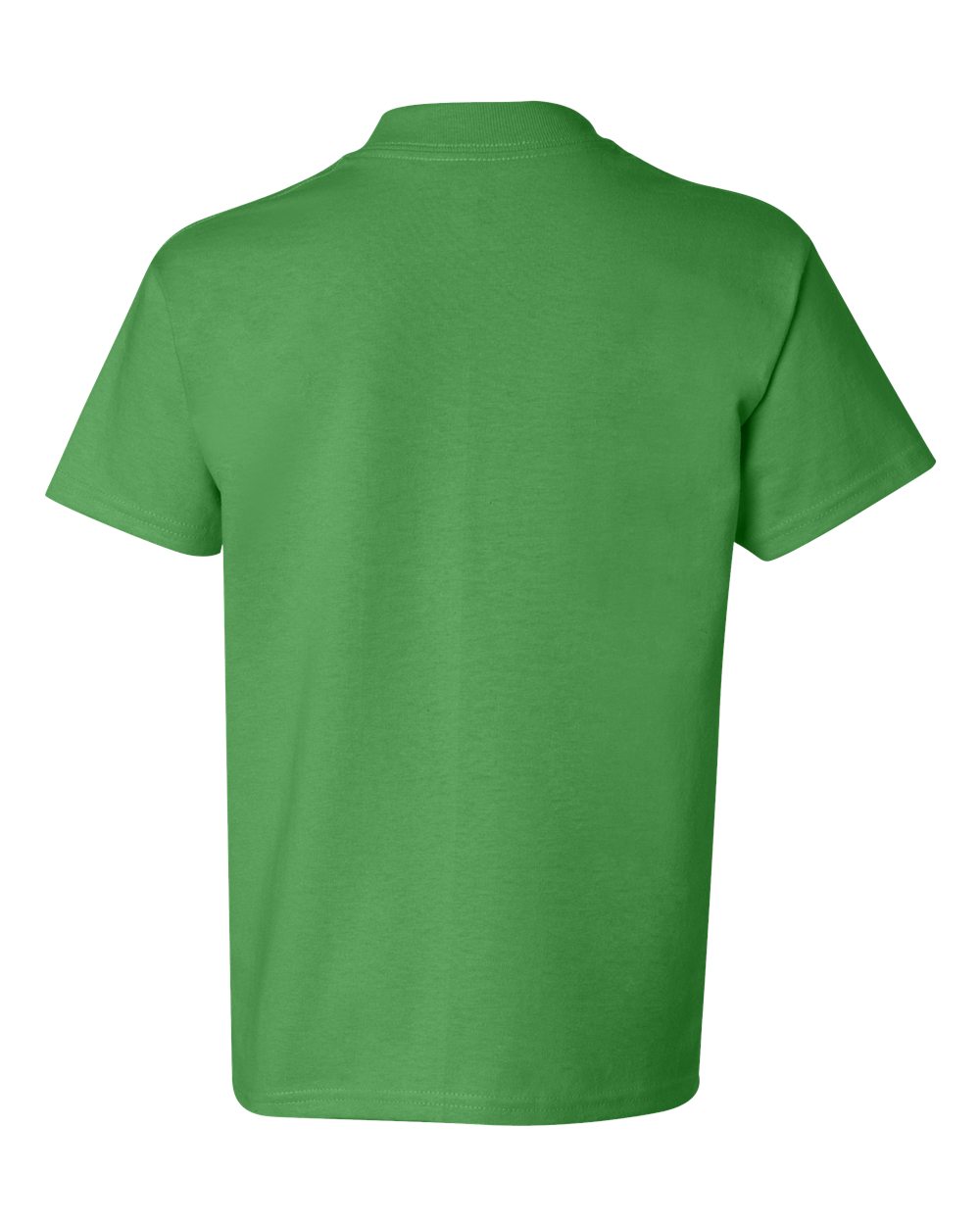 Rear View of Shamrock Green Authentic Youth T-Shirt - 5450