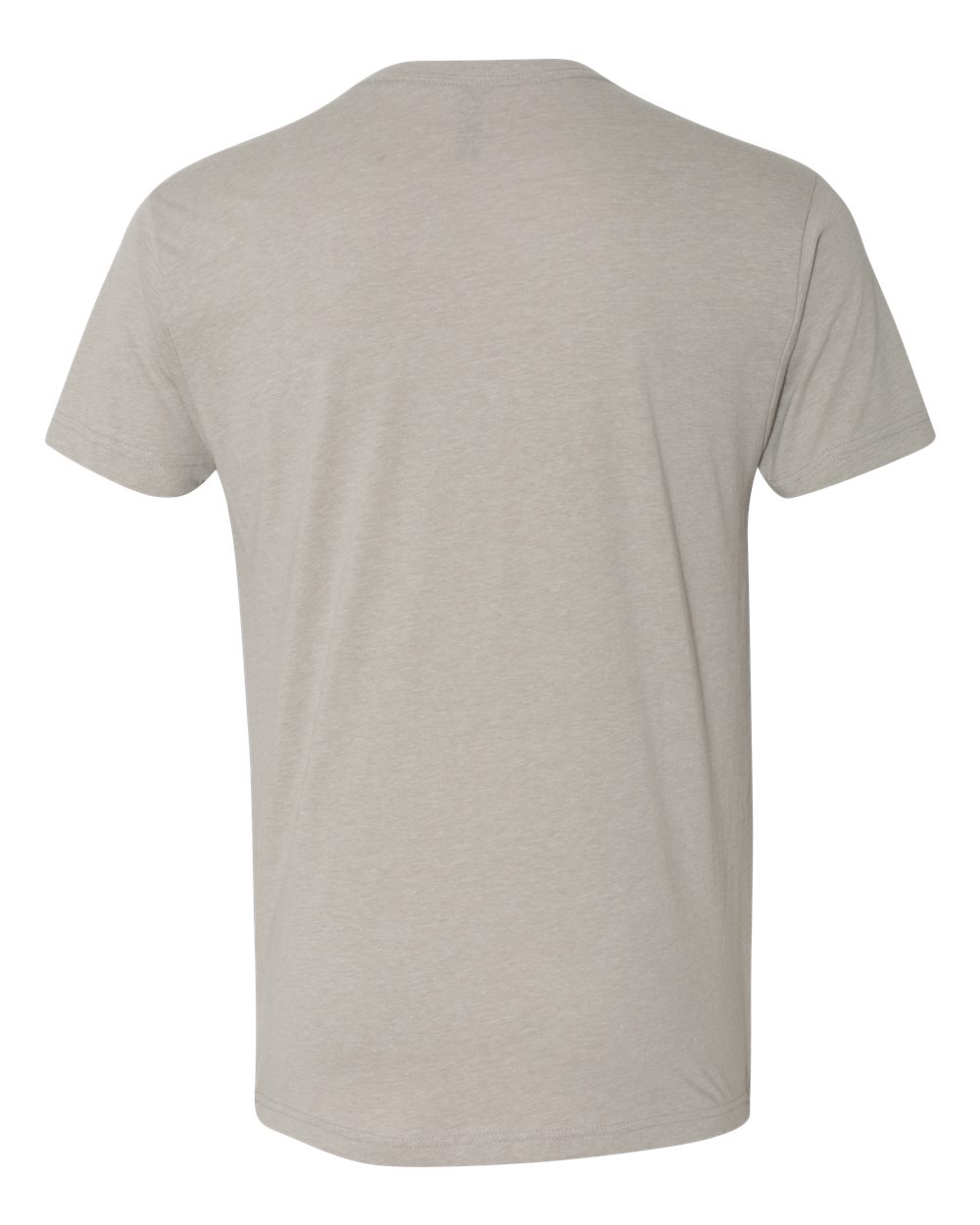 Rear View of Silk CVC V-Neck T-Shirt - 6240