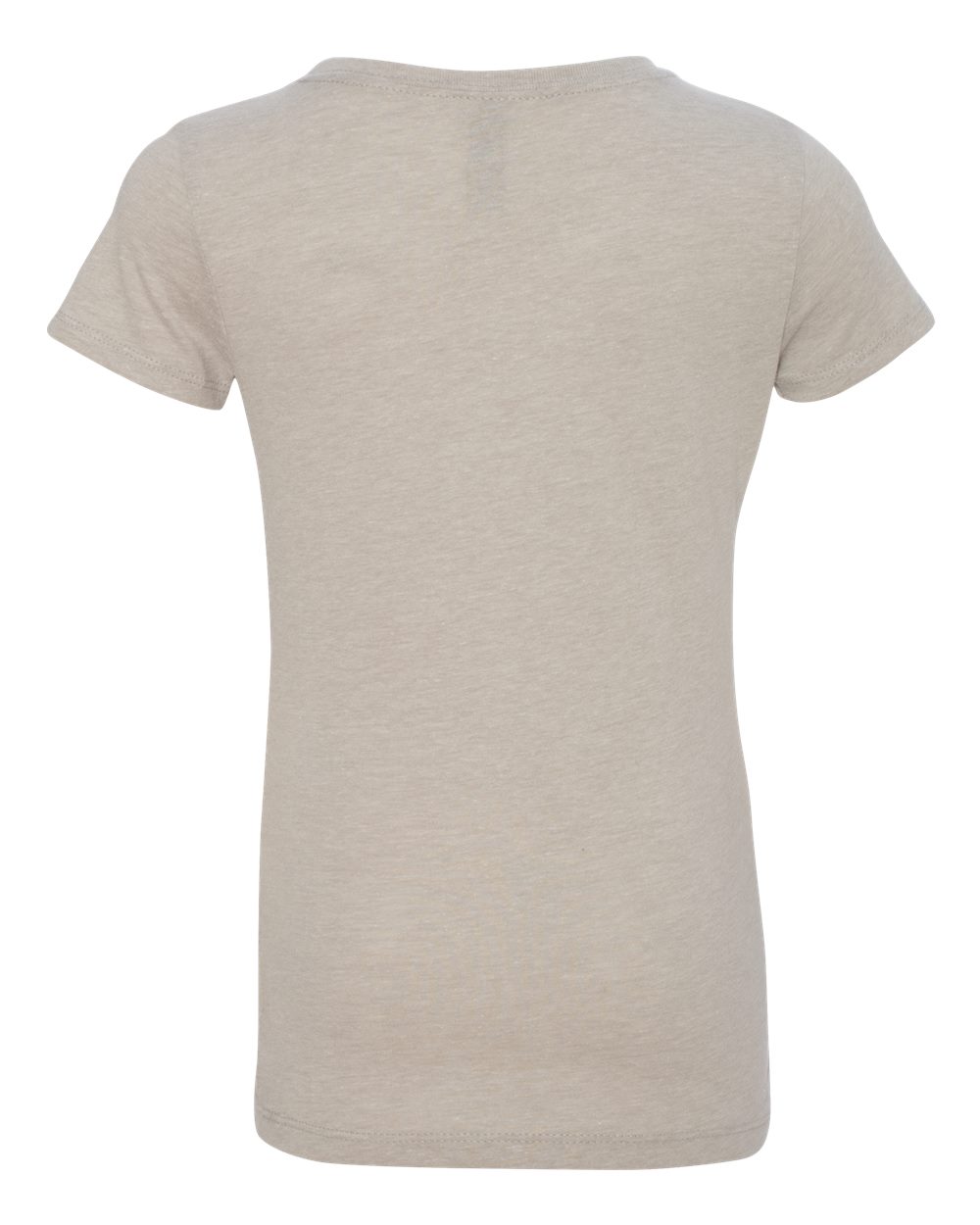 Rear View of Silk Girls’ CVC Princess T-Shirt - 3712