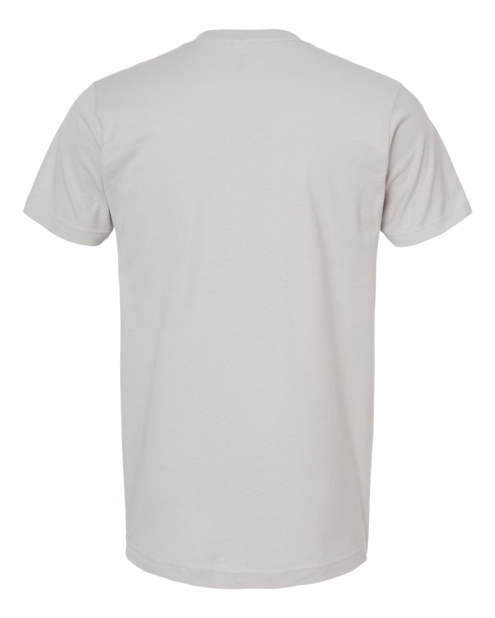 Rear View of Silver Fine Jersey T-Shirt - 202