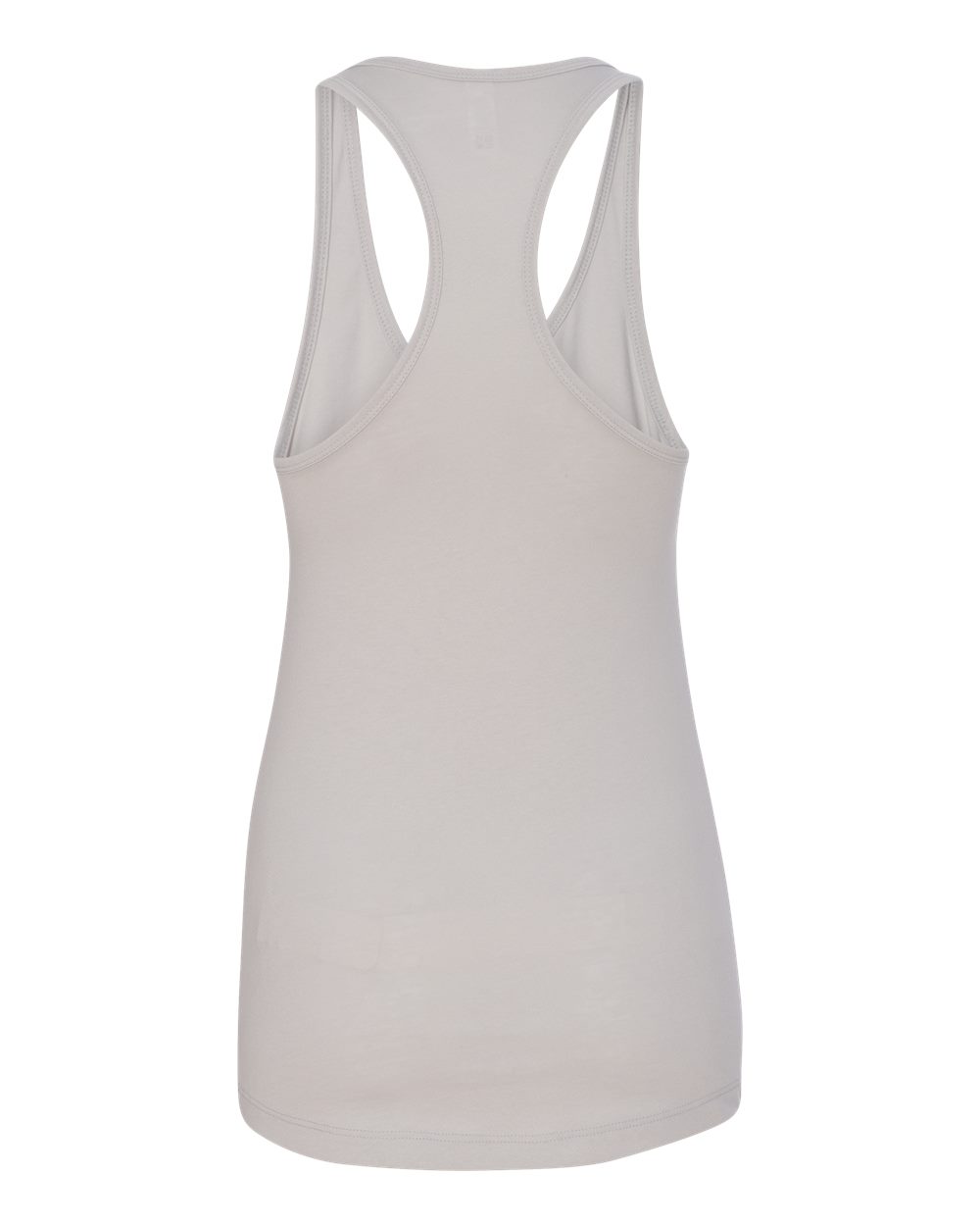 Rear View of Silver Women's Ideal Racerback Tank - 1533
