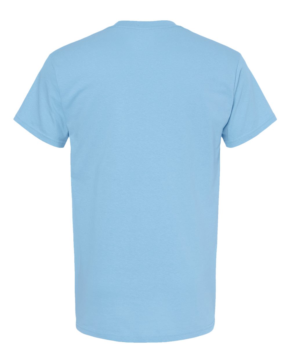 Rear View of Sky Gold Soft Touch T-Shirt - 4800
